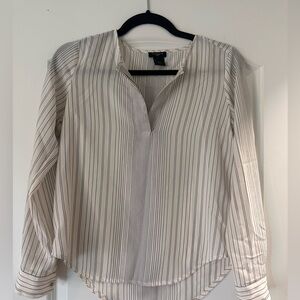 Ann Taylor Petite Striped Blouse